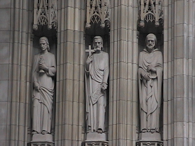 detail of cathedral in mid-town manhatten