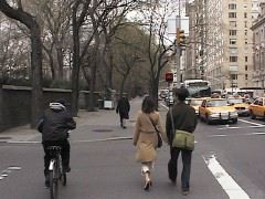 central part on left heading north  on fifth ave from the Met