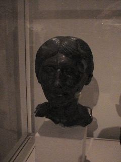 Imperial Roman-Portrait Bust of Old Woman - Bronze