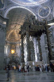 Bernini- Baldacchino; 1624-33; Lorenzo Bernini
