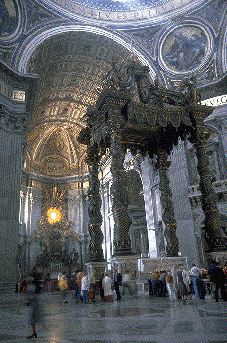 Bernini- Baldacchino; 1624-33; Lorenzo Bernini