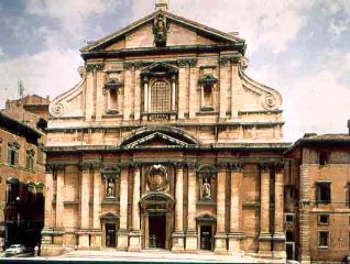Giacomo da Vignola and Giacomo della Porta. Facade of the Church of Il Gesu, Rome. 1568-84