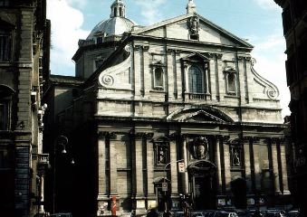 Della Porta, Giacomo,1538-1602 -Creator- Vignola, 1507-1573 -Title- Il Gesu -Location- Rome, Italy -Date- 1571-1577, facade