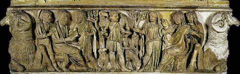 Via SalariaSarcophagus (much restored), third quarter of the 3rd century