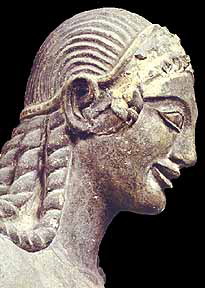 Apollo of Veii, Terracotta, 510 B.C. (from Portonaccio Temple)