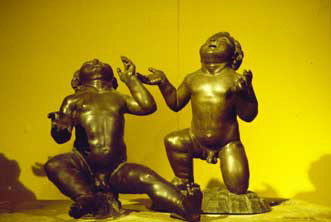 Romulus and Remus, added in the 15th century, probably by Antonio Pollaiuolo.