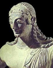 Apollo of Veii, Terracotta, 510 B.C. (from Portonaccio Temple)