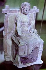 Votive Statuette of Dionysos Enthroned, 2nd B.C.