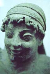 Statuette of Reclining Youth, 5th B.C. (Detail)