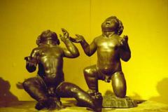 Romulus and Remus, added in the 15th century, probably by Antonio Pollaiuolo.