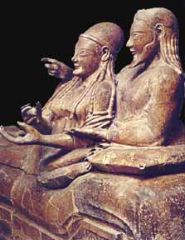 Sarcophagus of the Married Couple from The Bandataccia Necropolis, Cerveteri, 520 B.C.