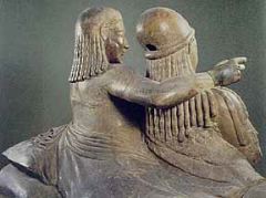 Sarcophagus of the Married Couple from The Bandataccia Necropolis, Cerveteri, 520 B.C.