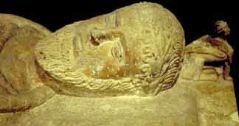 Sarcophagus from Cerveteri, Limestone, 5th B.C.