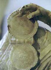 Cinerary Urn of a Woman, Alabaster, 2nd B.C.