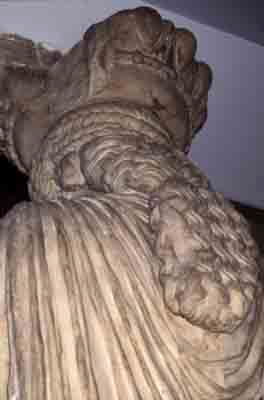 Maiden (Caryatid), detail