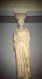 Porch of the Maidens (Caryatid porch), Erechtheion, Acropolis, Athens. 421-405 BCE