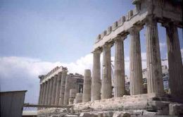 View of Parthenon, Acropolis, detail
