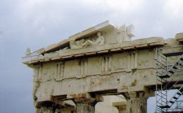 View of Parthenon, pediment, detail