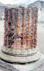 Brick column from the Basilica at Pompeii