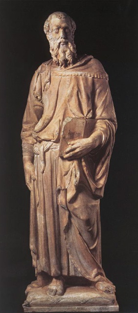 donatello-St Mark-1411-Marble, height 236 cm-Orsanmichele, Florence