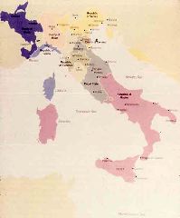 Map of the Renaissance Italy
