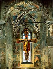 della FRANCESCA-The Fresco Cycle (View of the Cappella Maggiore)-1452-60-Fresco-San Francesco, Arezzo