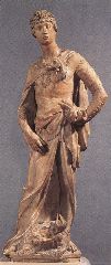 Donatello-David-1409-Marble, height- 191 cm-Museo Nazionale del Bargello, Florence