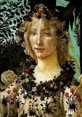 botticelli-La Primavera, "Allegory of Spring" (detail)-1477-78-Tempera on panel-Galleria degli Uffizi, Florence