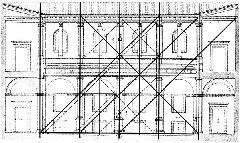 Bramante, Donato, 1444-1514 -Creator- Pietro da Cortona, 1596-1669 -Title- S. Maria della Pace Cloister -Location- Rome, Italy -Date- 1501-1504, cloister -View- Diagram of cloister elevation
