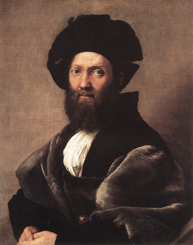 Raphael- Portrait of Baldassare Castiglione-1514-15-Oil on canvas, 82 x 67 cm-Musée du Louvre, Paris