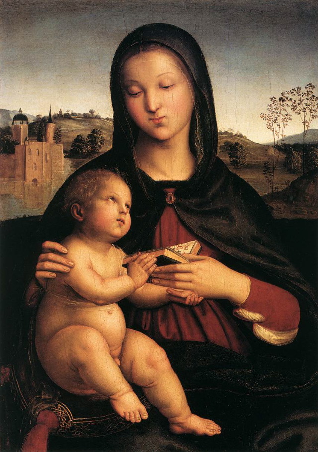 Raphael- Madonna and Child-c. 1503-Oil on wood, 55 x 40 cm-Norton Simon Museum of Art, Pasadena