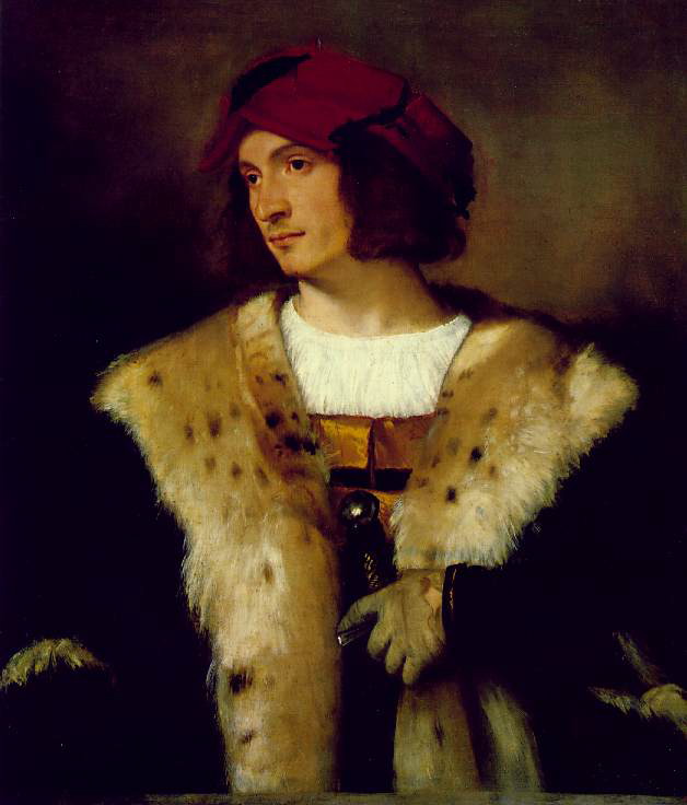 Titian- Portrait of a Man in a Red Cap-c. 1516-Oil on canvas, 82.3 x 71.1 c-Frick Collection, New York