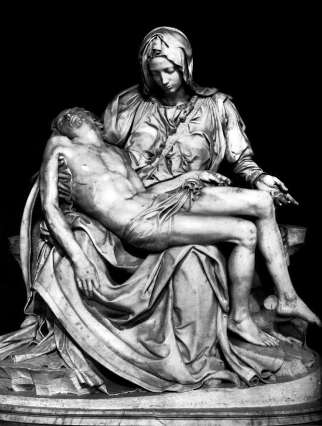 Michelangelo. Pieta, from Old Saint Peter's. Marble, 1500