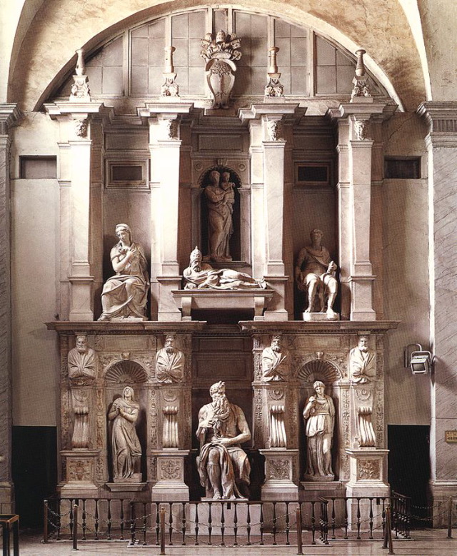 michelangelo- Tomb of Julius II-1545-Marble-S. Pietro in Vincoli, Rome