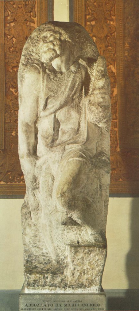 michelangelo- St Matthew-1503-Marble, height- 271 cm-Galleria dell'Accademia, Florence