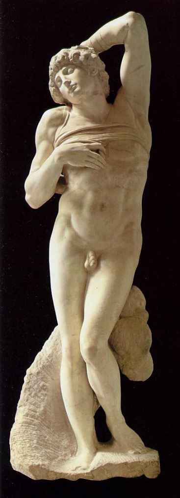 michelangelo- Slave (dying)-c. 1513-Marble, height 229 cm-Musée du Louvre, Paris
