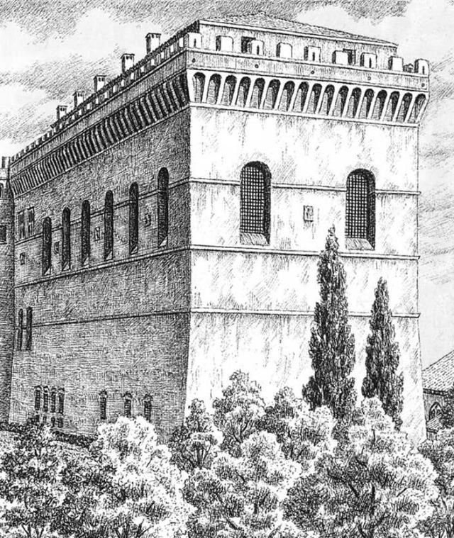 michelangelo- Exterior of the Sistine Chapel reconstruction 1475-83 Cappella Sistina, Vatican