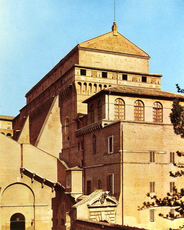 michelangelo- Exterior of the Sistine Chapel-1475-83 Cappella Sistina, Vatican