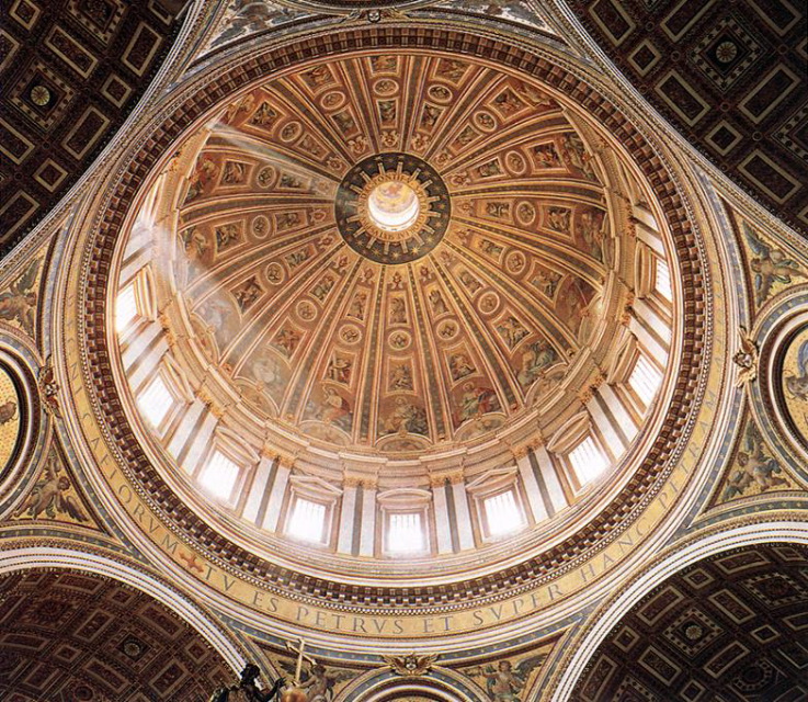 michelangelo- Interior of the dome-Basilica di San Pietro, Vatican