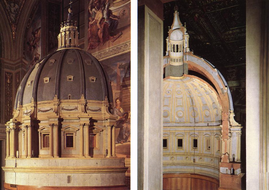 michelangelo- Model for the dome-1560-Wood-Musei Vaticani, Rome