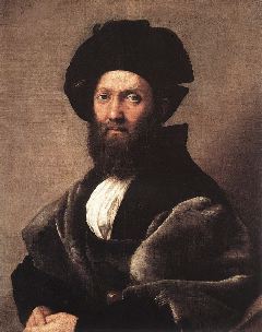 Raphael- Portrait of Baldassare Castiglione-1514-15-Oil on canvas, 82 x 67 cm-Musee du Louvre, Paris