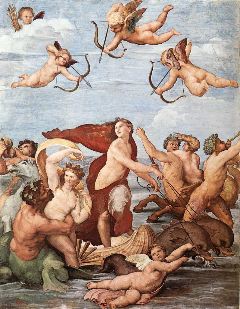 Raphael- The Triumph of Galatea-1511-Fresco, 295 x 225 cm-Villa Farnesina, Rome