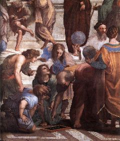 Raphael- The School of Athens (detail)-1509-Fresco-Stanza della Segnatura, Palazzi Pontifici, Vatican