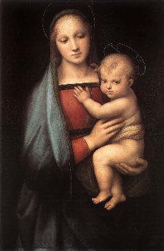 Raphael- The Granduca Madonna-1504-Oil on wood, 84 x 55 cm-Galleria Palatina (Palazzo Pitti), Florence