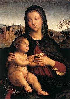 Raphael- Madonna and Child-c. 1503-Oil on wood, 55 x 40 cm-Norton Simon Museum of Art, Pasadena
