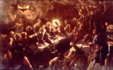 Tintoretto. Last Supper. Oil on canvas, 1592-4
