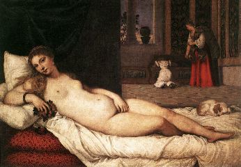 Titian- The Venus of Urbino-1538-Oil on canvas, 119 x 165 cm-Galleria degli Uffizi, Florence