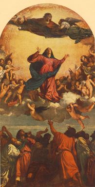 Titian- Assumption of the Virgin-1516-18-Oil on canvas, 690 x 360 cm-Santa Maria Gloriosa dei Frari, Venice