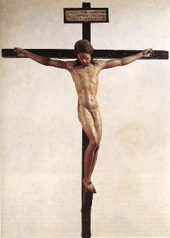 michelangelo- Crucifix 1492-Polychrome wood, 142 x 135 cm-Casa Buonarroti, Florence-