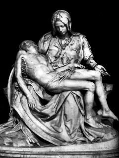 Michelangelo. Pieta, from Old Saint Peter's. Marble, 1500
